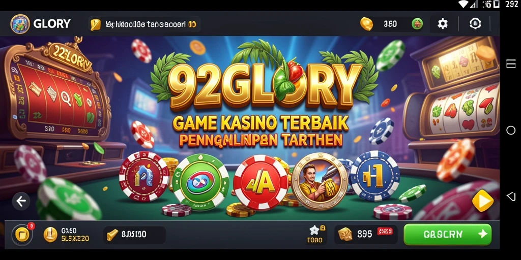 Tampilan menarik dari gameplay Kasino 92GLORY yang mendebarkan.