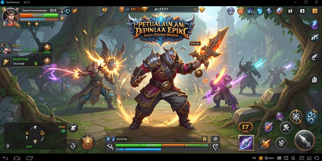 Screenshot AT777 menampilkan pertandingan seru dalam dunia MMORPG.
