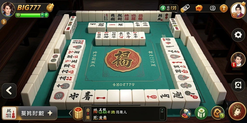 Tampilan gameplay menarik dari permainan Mahjong BIG777.