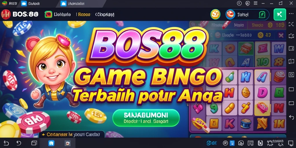 Tampilan screenshot utama BOS88 menampilkan momen seru permainan Bingo.