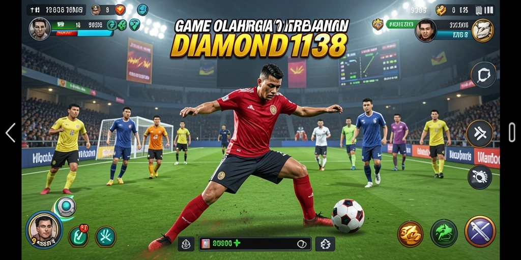 Tampilan gameplay seru di DIAMOND138 dengan tim yang berkompetisi.