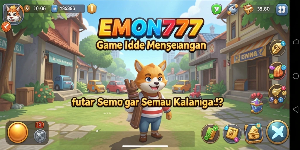 Screenshot gameplay EMON777 yang menampilkan aksi santai dalam permainan Idle.