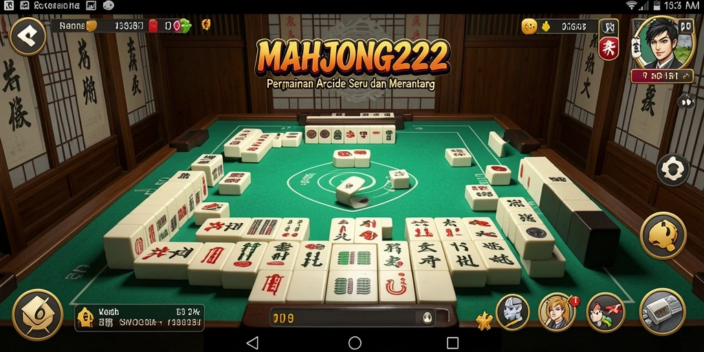Screenshot MAHJONG222 menampilkan gameplay yang menegangkan dan grafis yang menarik.