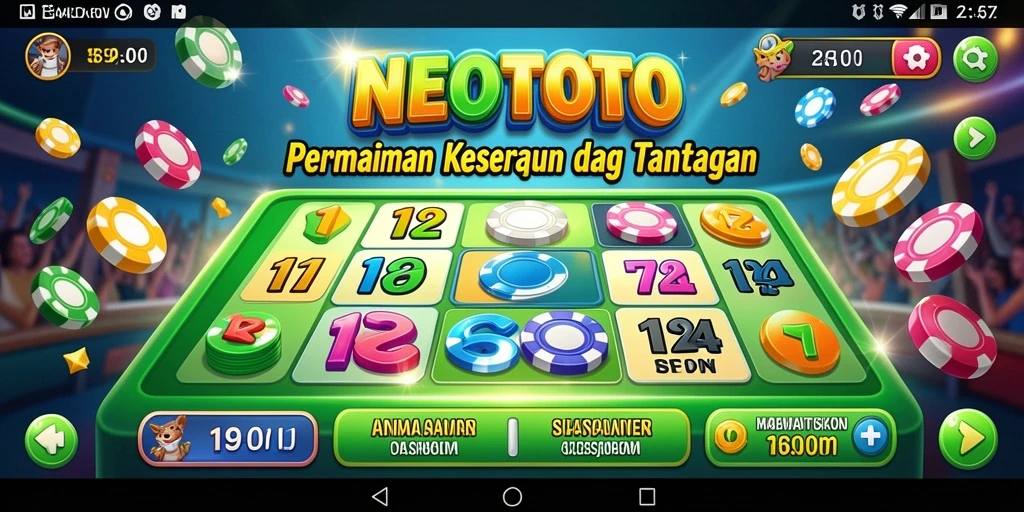Visual permainan Bingo yang memukau dan interaktif.