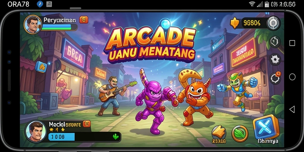 Tampilan gameplay ORA78 yang seru dan menantang.