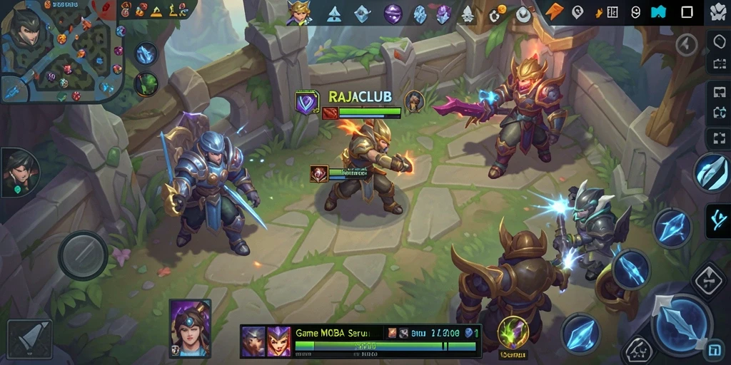 Tampilan screenshot gameplay RAJACLUB yang seru dan kompetitif.