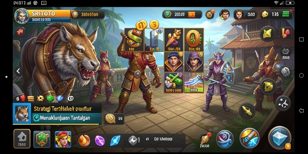 Tampilan gameplay SRITOTO yang menampilkan aksi strategi seru.