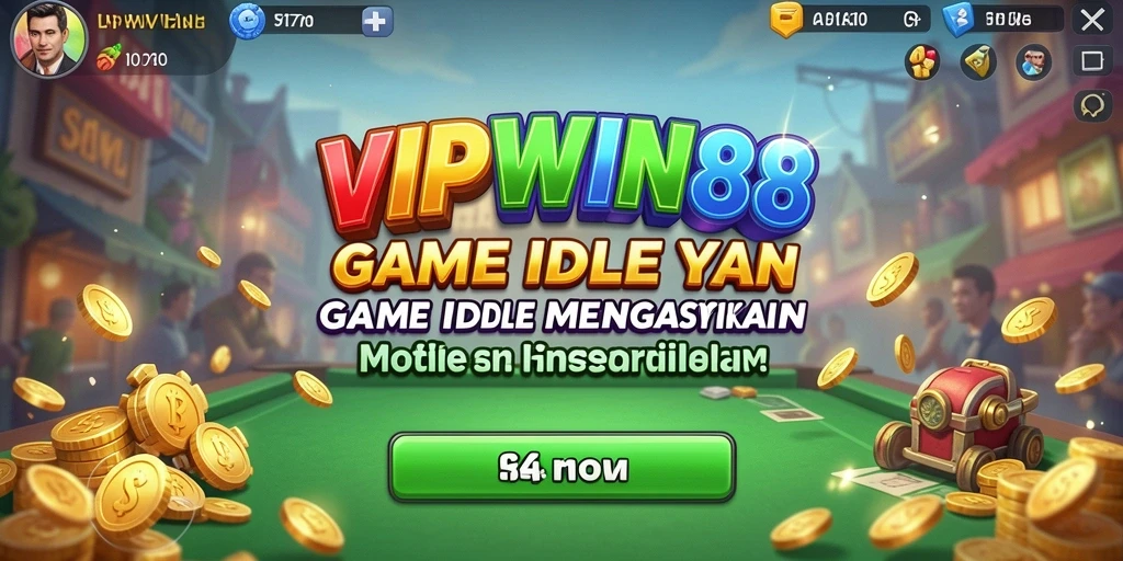 Screenshot gameplay VIPWIN88 yang menunjukkan aksi menarik dalam game Idle.