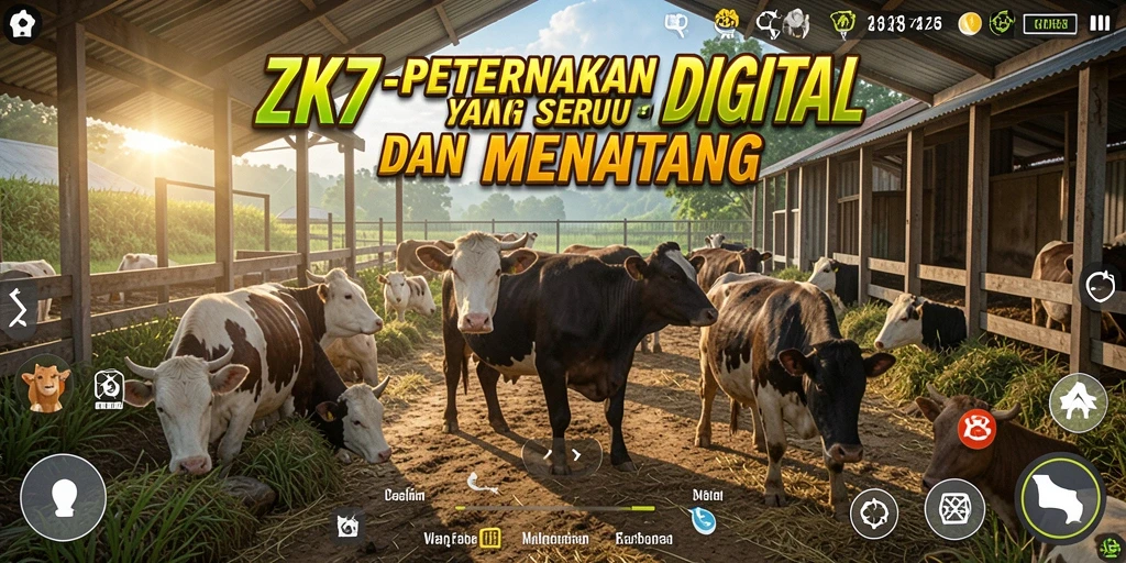 Tampilan gameplay ZK7 yang menggugah selera bertani.